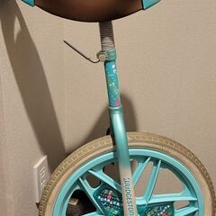 一輪車　ブリヂストン　18インチ　グリーン　スケアクロウ　スタンド付きの画像