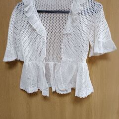 レースの　ショール２枚　と　服１０着の画像