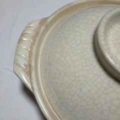 🐤クリーム色 土鍋 28cm 大きめの画像