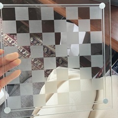 グラスチェス　新品　ボードゲーム　GLASS CHESS オセロ　ガラス　インテリアの画像