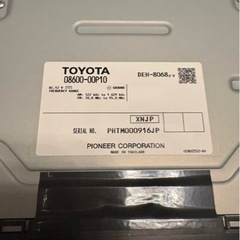 トヨタ　シエンタX　カーオーディオ　純正　08600-00P10 パイオニアの画像