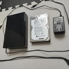 ジャンク品　1THDD本体は不具合有り　ケース自体は不具合無し