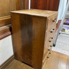木製 引き出し 小棚 ヴィンテージ 昭和レトロ 木箱 の画像