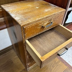 木製 引き出し 小棚 ヴィンテージ 昭和レトロ 木箱 の画像
