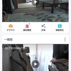防犯カメラ二台分の画像