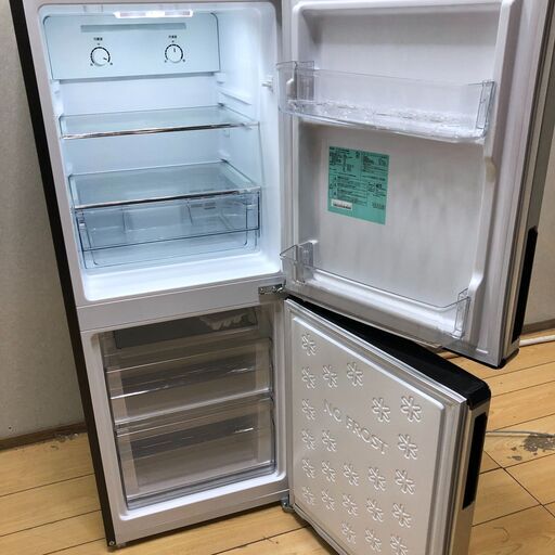 中古高年式 148L 2ドア冷蔵庫 ハイアール JR-NF148CK 2022年製