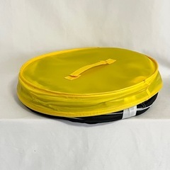 IKEAワイヤー製トイケース ボーダー フタ付きの画像