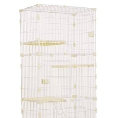 猫 ペットケージ3段　キャスター付 の画像