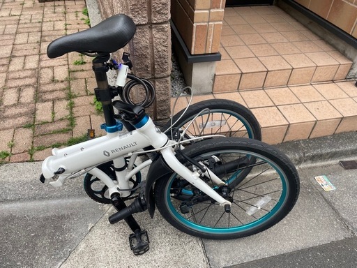 ルノーアルミフレーム折りたたみ自転車　20インチ