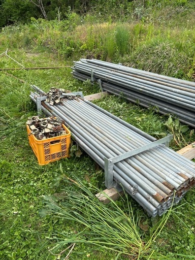 農業用単管パイプ　42.7π  小屋などのDIYに！