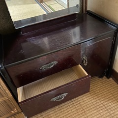 ドレッサー 鏡 ヴィンテージ 昭和レトロ 化粧台の画像