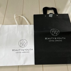 BEAUTY&YOUTHショップ袋2枚組 