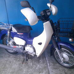 HONDA スーパーカブ50-3プロ 青 エンジン始動動画 自賠...