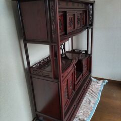 飾り棚(唐木)の画像