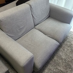 無印良品　2シーター　ポケットコイルソファ　2人がけソファ　ファ...