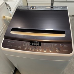 【ジモティー 割】ハイセンス 2021年製 8.0kg 洗濯機（）