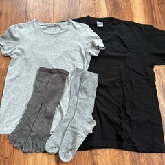 メンズ　無地インナー　Tシャツ　靴下