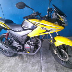 HONDA CBF125スタナー 黒/黄 エンジン始動確認 自賠...