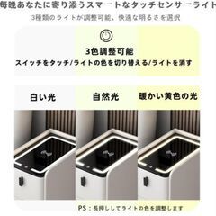 サイドテーブル ナイトテーブル 充電ステーション付きの画像