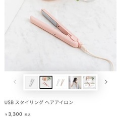 USBヘアアイロンの画像
