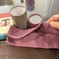 マイクロファイバークロスとハンカチタオルの画像