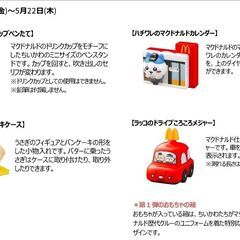 マクドナルド ハッピーセット ちいかわ 第一弾 の画像