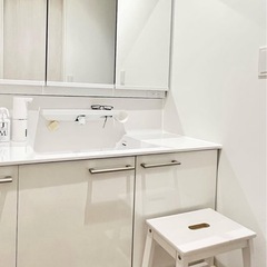 美品　IKEA イケア　BEKVÄM ベクヴェーム ステップスツール, ホワイト, 50 cmの画像
