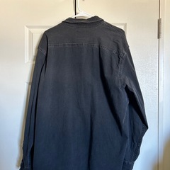 Wrangler ブラックデニム シャツジャケットの画像