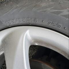 【決まりました】155/65R14　スタッドレスタイヤ4本セットホイール付きの画像