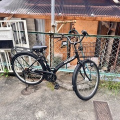 27インチ　自転車　黒