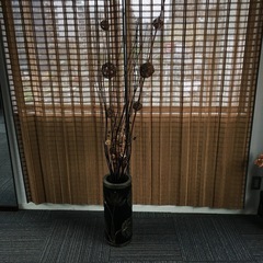 アジアン　ウッド傘立て