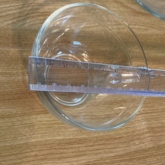 ガラス製　カップ＆ソーサーのセット　の画像