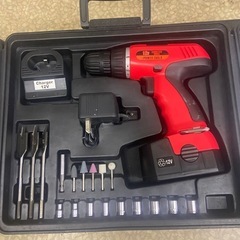 12v　充電式電動ドリルドライバー・ドリルビットセット（中古、使...