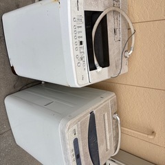 壊れた洗濯機２台