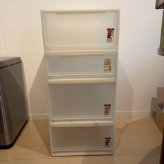 【お譲りします】無印良品　ポリプロピレンクローゼットケース4点セット