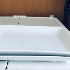 お皿　白　四角の画像