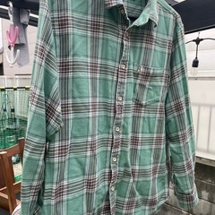 Hush Puppies ネルシャツ グリーン USED L