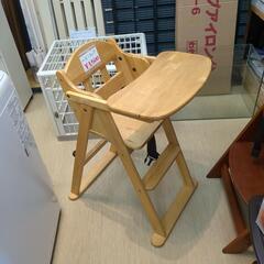 木製ベビーチェア  ナチュラル 木製 【浜村鹿野温泉ICから3分 買取本舗 宮本リサイクル 営業時間9～19時 定休日水曜のみ←連絡できませんm(_ _)m】の画像