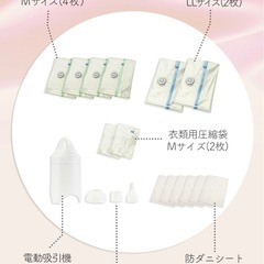 掃除機の要らないふとん圧縮袋セットの画像