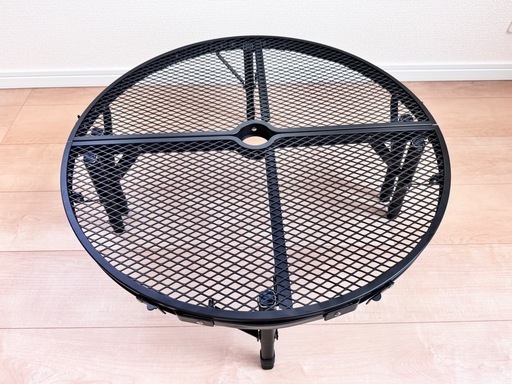 山善　キャンパーズコレクション　タフライトラウンドテーブルミドル