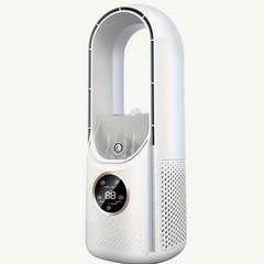 【新品未使用】低騒音　羽なし　扇風機　省エネ　加湿機能 6段階風...