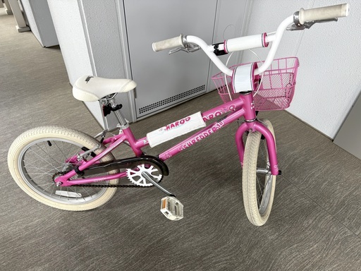 自転車 HARO BMX 18インチ シュレッダー パールピンク カゴ