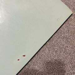 【限定値下げ】水色半円テーブル天板　直径100㎝の画像