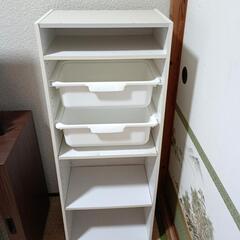 おしゃれな　収納付きカラーボックス
