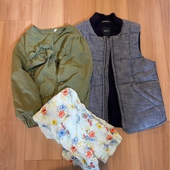 秋春用アウター2枚とレギンス　120cm