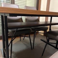 4人用ダイニングセット (T字脚テーブル+チェア4脚) [幅138] ニトリ