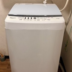 【お譲りします】ハイセンス製　 洗濯機　HW-G55A-W 