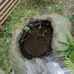 庭のオブジェに
