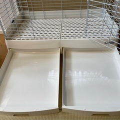 うさぎ　ケージ&トイレ&オートフィーダー　セットの画像