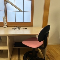 学習机　机　デスク　イス　2つセット